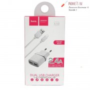 СЗУ Hoco+ micro USB кабель 2.4А
