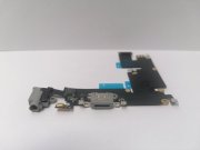 Шлейф для iPhone 6 Plus + разъем зарядки + разъем гарнитуры + микрофон (серый)