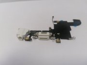 Шлейф для iPhone 8/SE 2020 + разъем зарядки (белый)